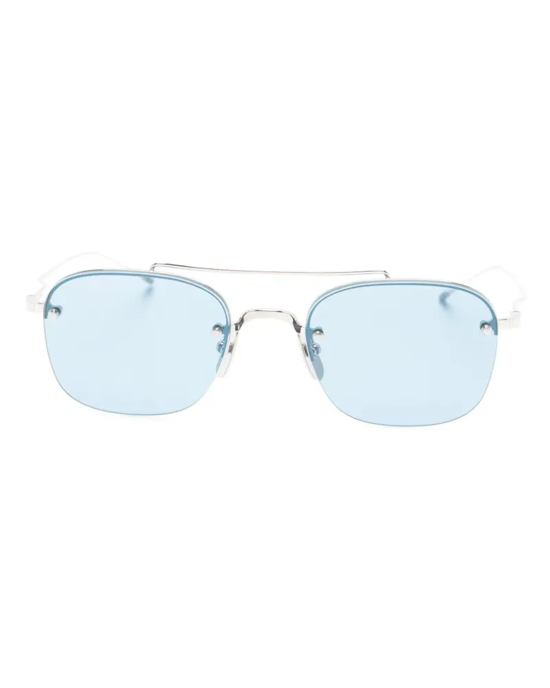 Thom Browne browline sunglasses - Silber Silber