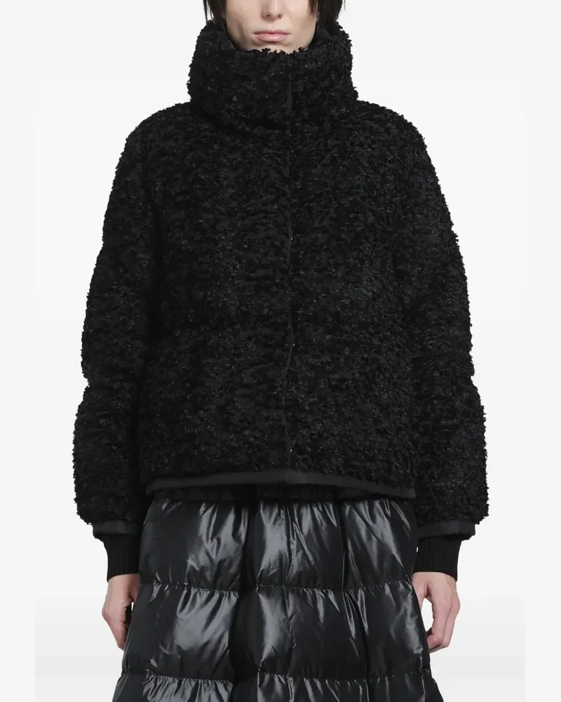 Moncler Sittelles short jacquard fil coupé jacket - Schwarz Schwarz