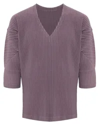 Issey Miyake Aerial T-Shirt mit Falten Violett