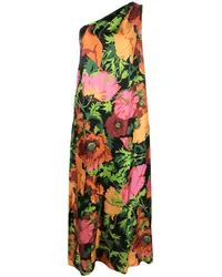 La DoubleJ Kleid mit Blumen-Print Schwarz