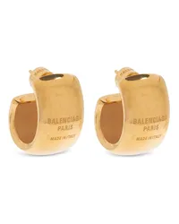 Balenciaga Ohrringe mit Logo-Gravur Gold