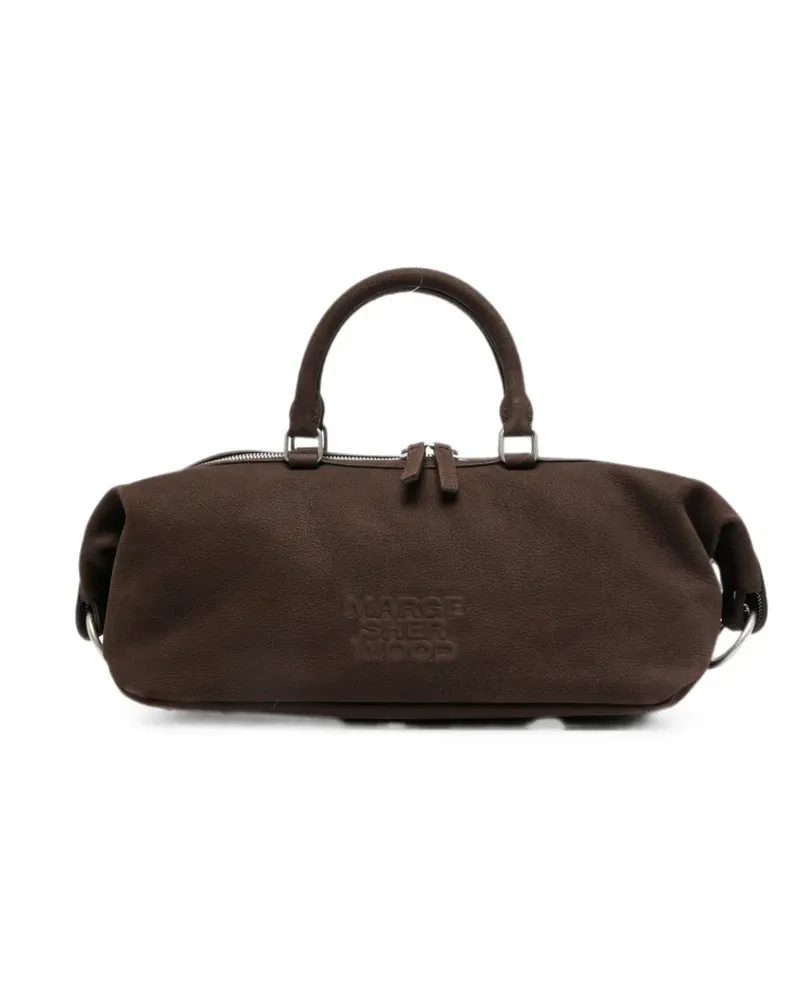 Marge Sherwood Dumpling logo-embossed tote bag - Braun Braun