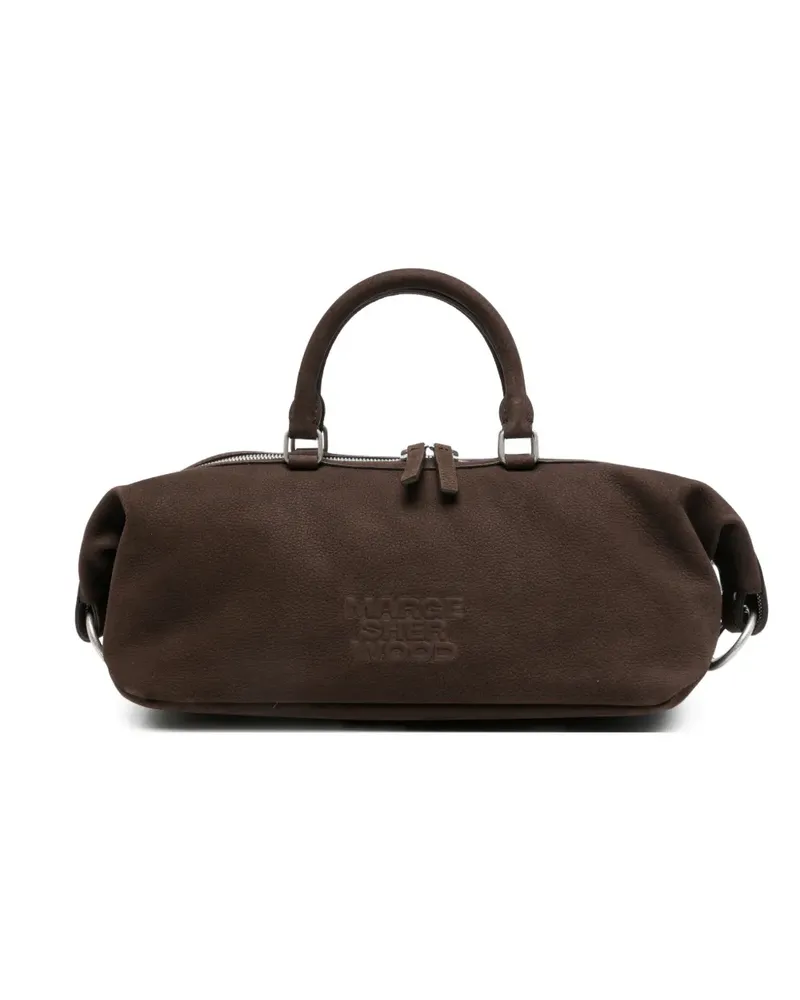 Marge Sherwood Dumpling logo-embossed tote bag - Braun Braun
