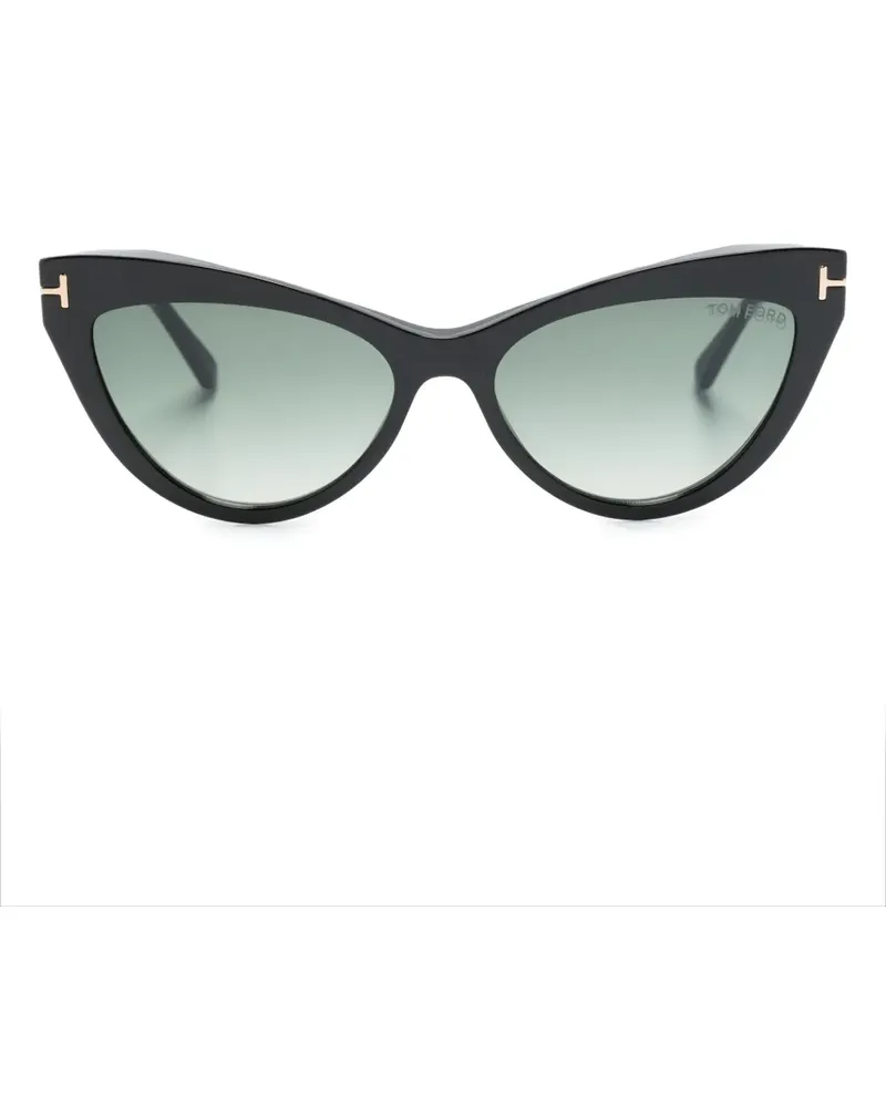 Tom Ford Brille im Cat-Eye-Design - Schwarz Schwarz