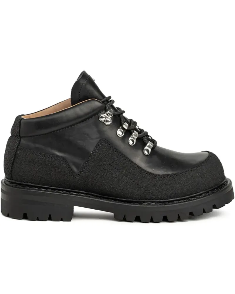 Our Legacy Schnürstiefel aus Leder - Schwarz Schwarz