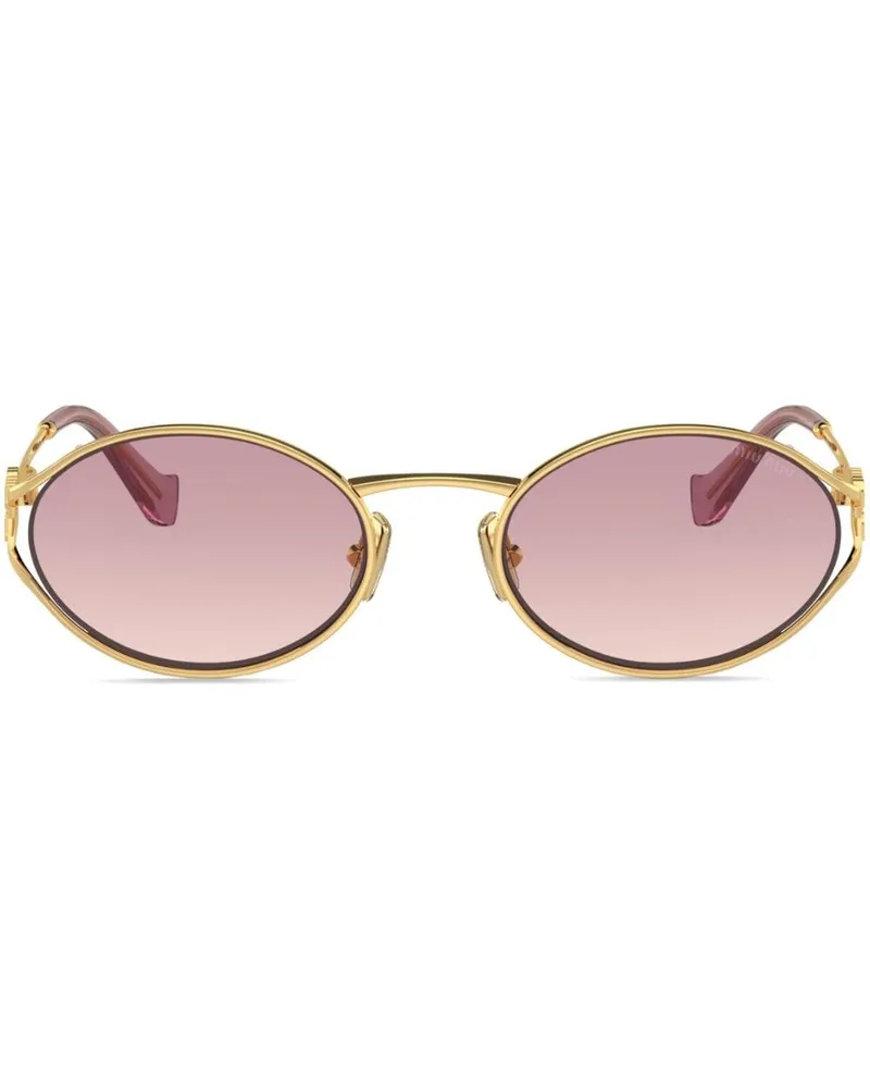 Miu Miu Oversized-Sonnenbrille mit Farbverlauf - Gold Gold