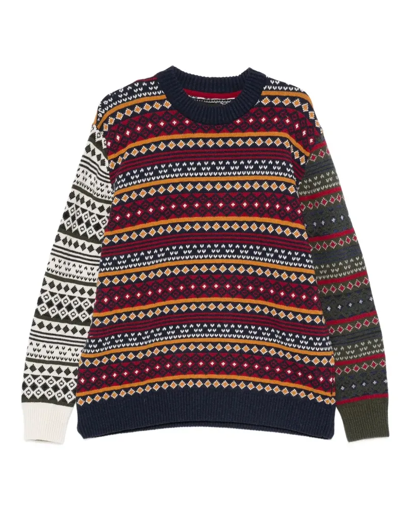 Barbour Pullover mit Fair-Isle-Muster - Blau Blau