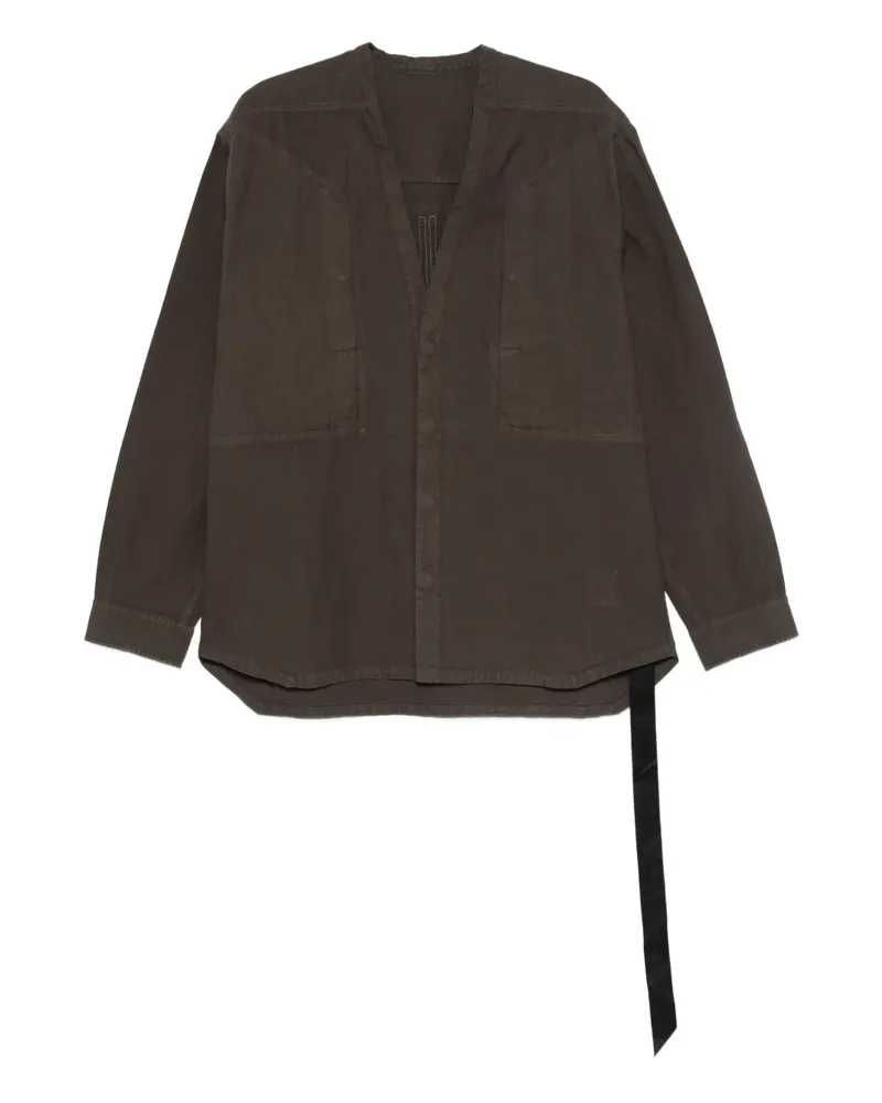 DRKSHDW by Rick Owens Hemd mit Knopfverschluss - Braun Braun