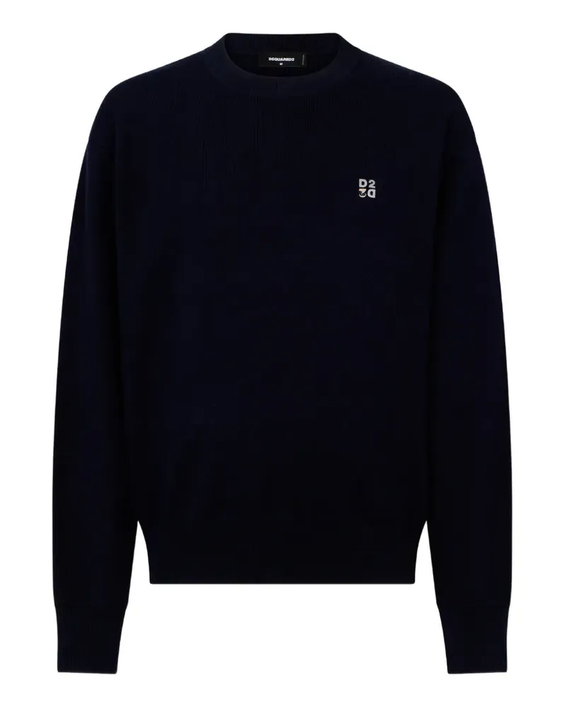 Dsquared2 D2 Upside Down Strickpullover - Blau Blau