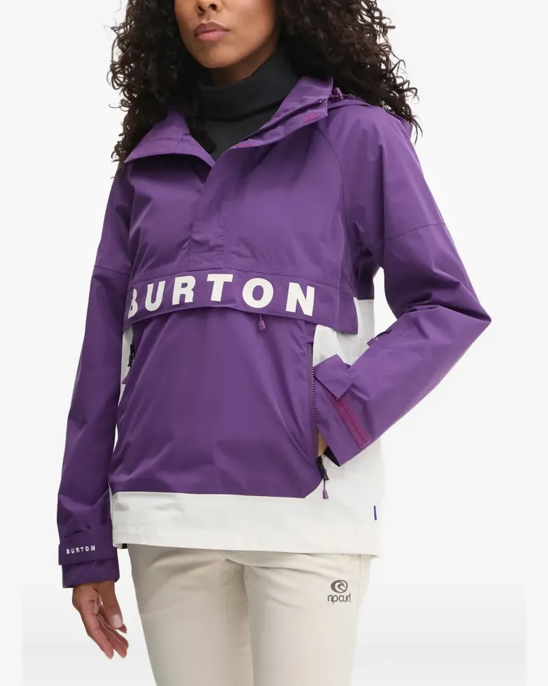 Burton Zweifarbige Frostner Skijacke mit Kapuze - Violett Violett