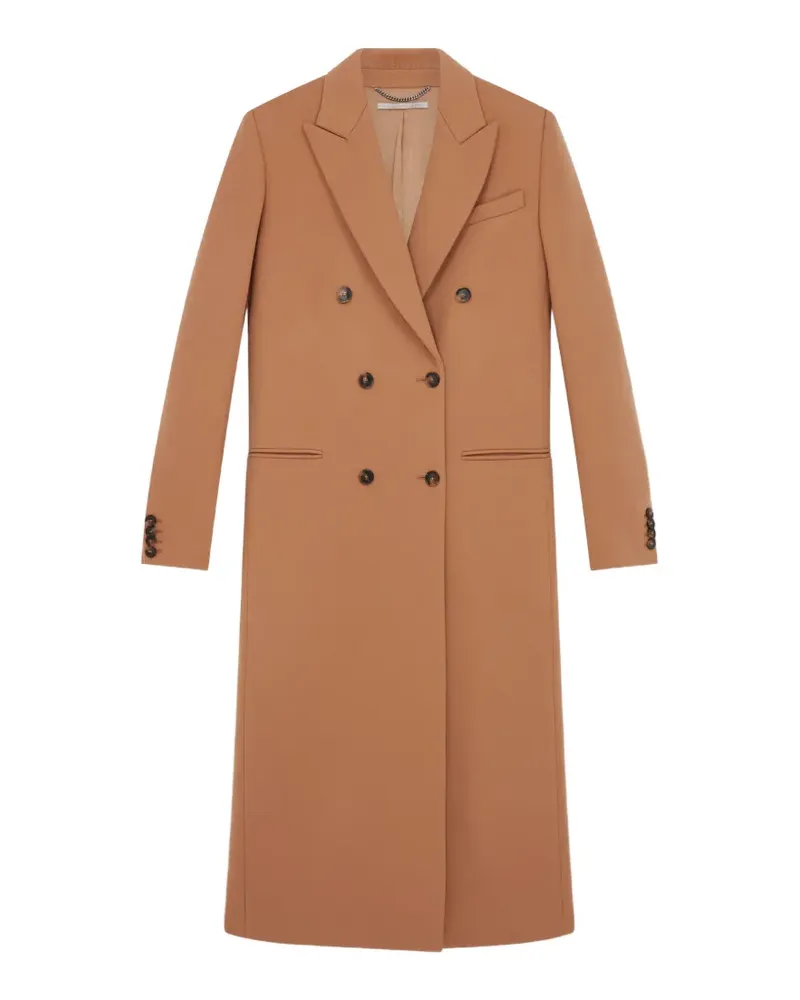 Stella McCartney Wollmantel mit fallendem Revers - Braun Braun