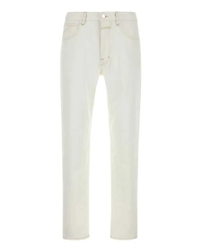 Closed logo-patch straight jeans - Nude Nude