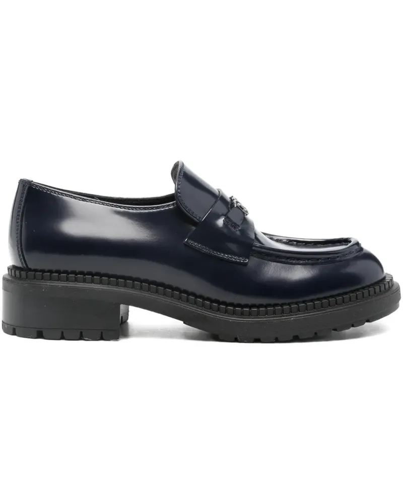 Casadei Loafer mit runder Kappe 40mm - Blau Blau