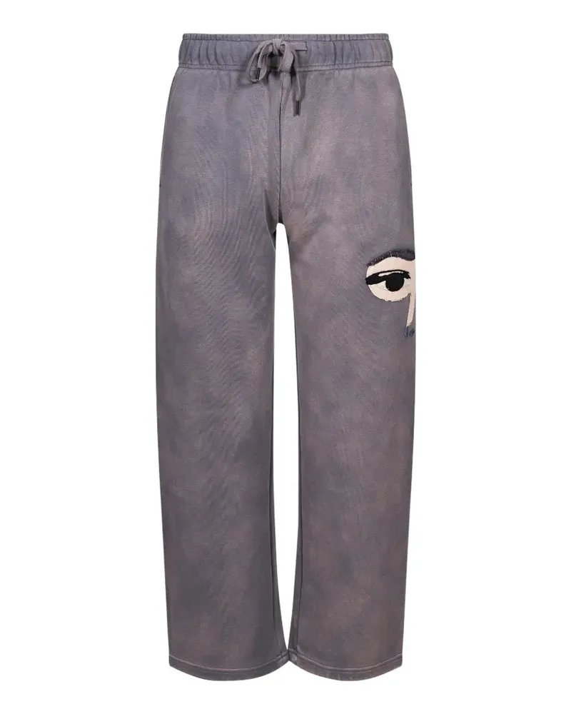 KidSuper patch-detail track pants - Grau Grau