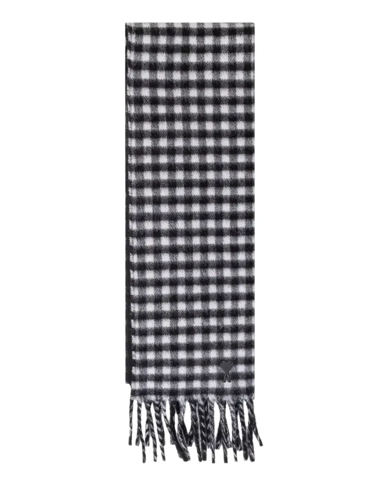 AMI Paris scarf ADC patch - Schwarz Schwarz