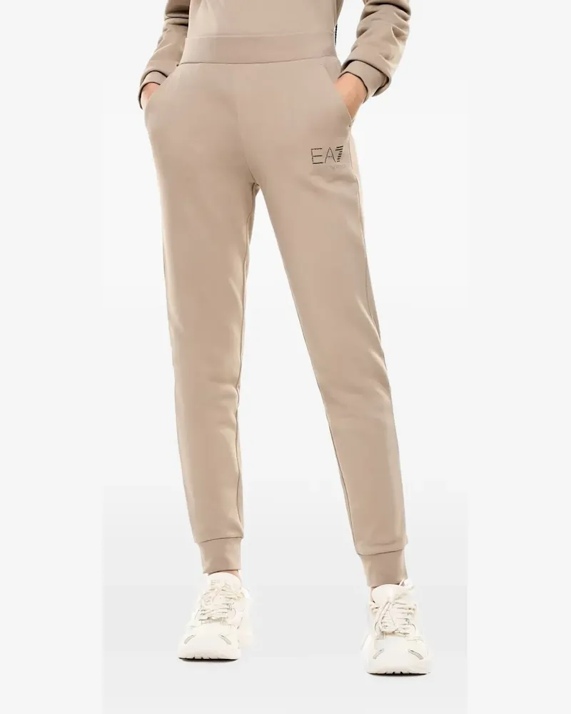 EA7 Jogginghose mit Logo-Print - Nude Nude