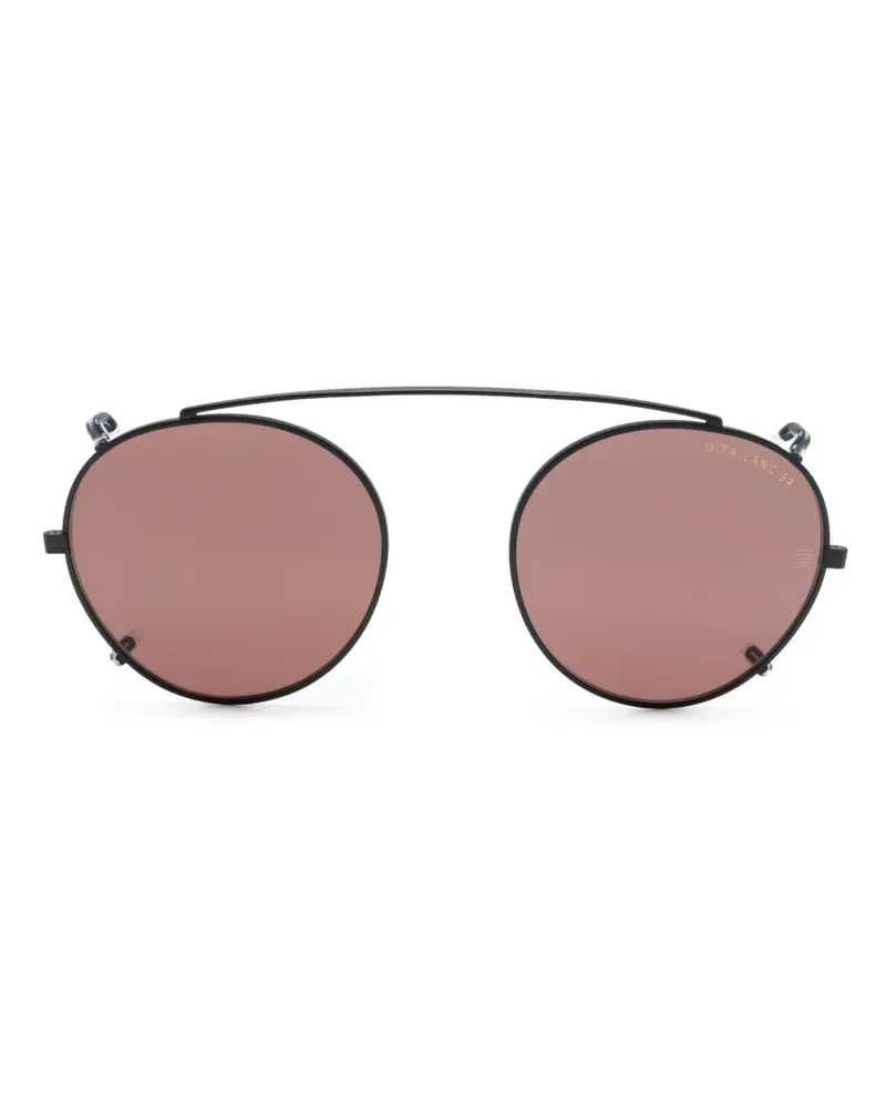 DITA Pilotenbrille mit mattem Finish - Schwarz Schwarz