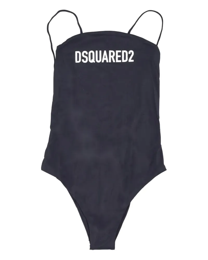 Dsquared2 spaghetti-strap swimsuit - Schwarz Schwarz