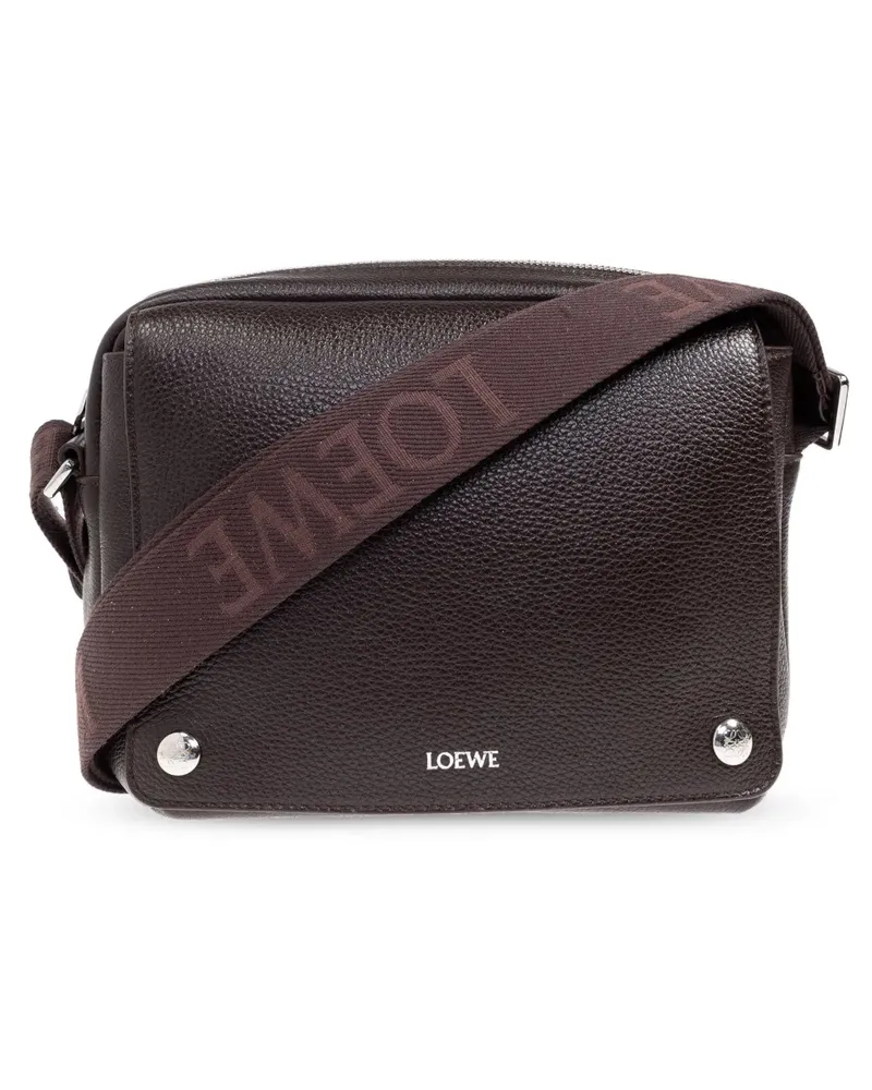 Loewe Mittelgroße Pebble Kuriertasche - Braun Braun