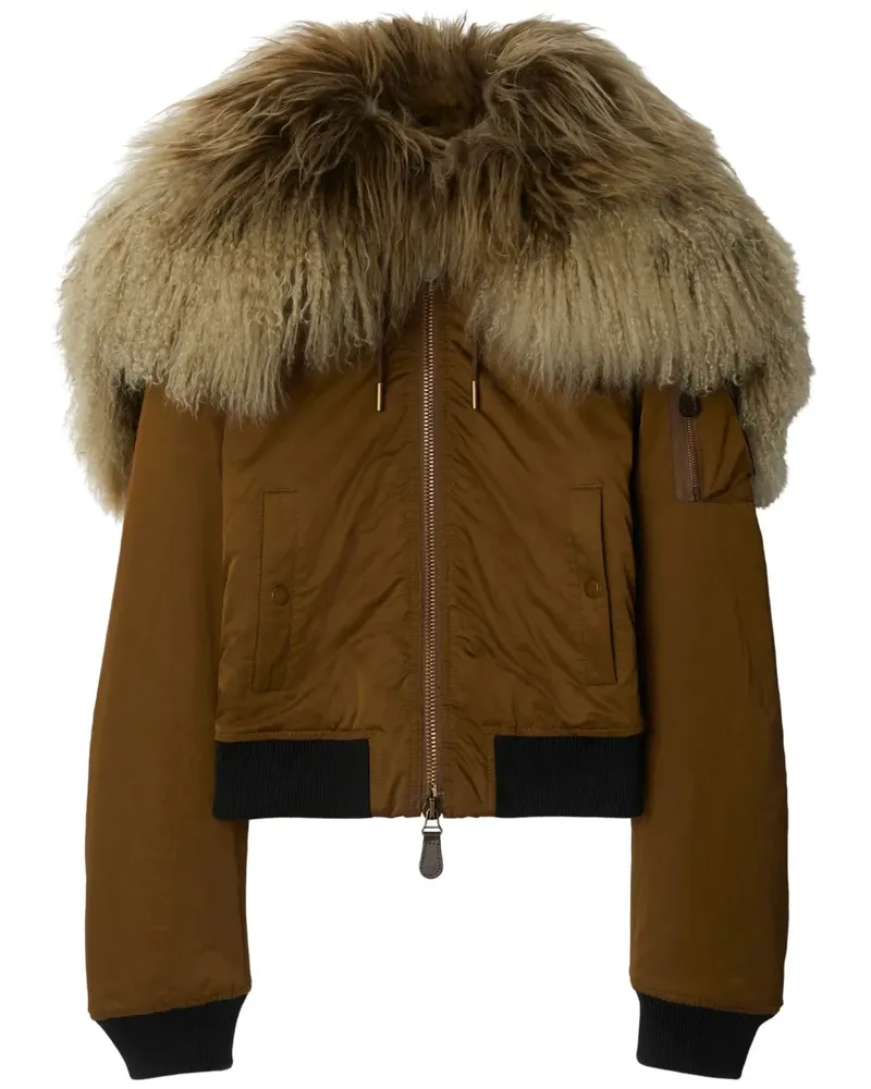 Burberry Gefütterte Bomberjacke - Braun Braun