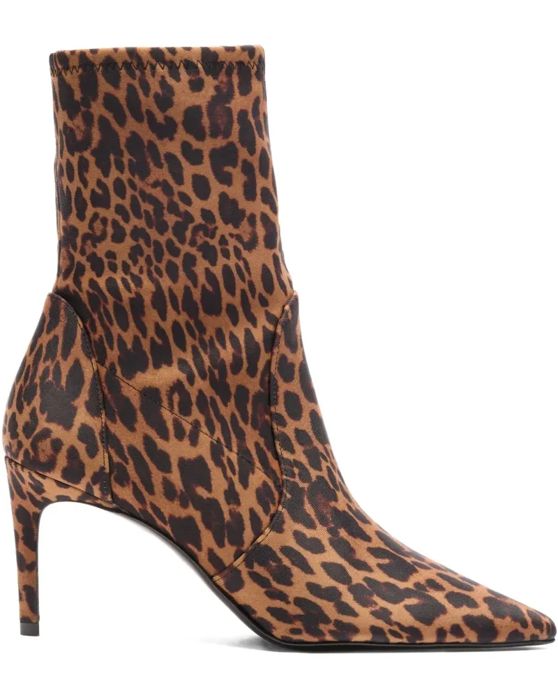 Stuart Weitzman Stuart Power Stiefel mit Leoparden-Print 100mm - Braun Braun