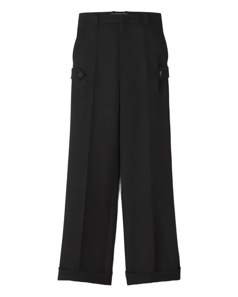Lanvin Hose mit Knöpfen - Schwarz Schwarz