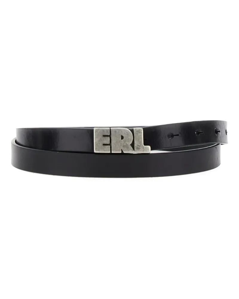 ERL leather belt - Schwarz Schwarz