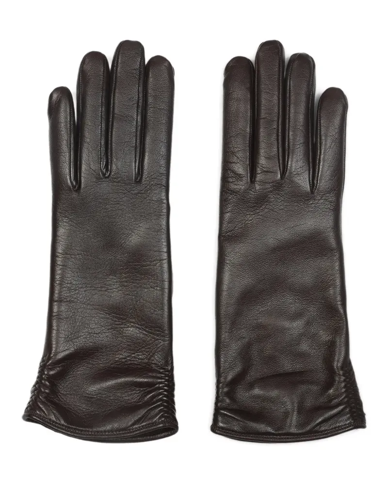 Giorgio Armani Handschuhe aus Leder - Braun Braun