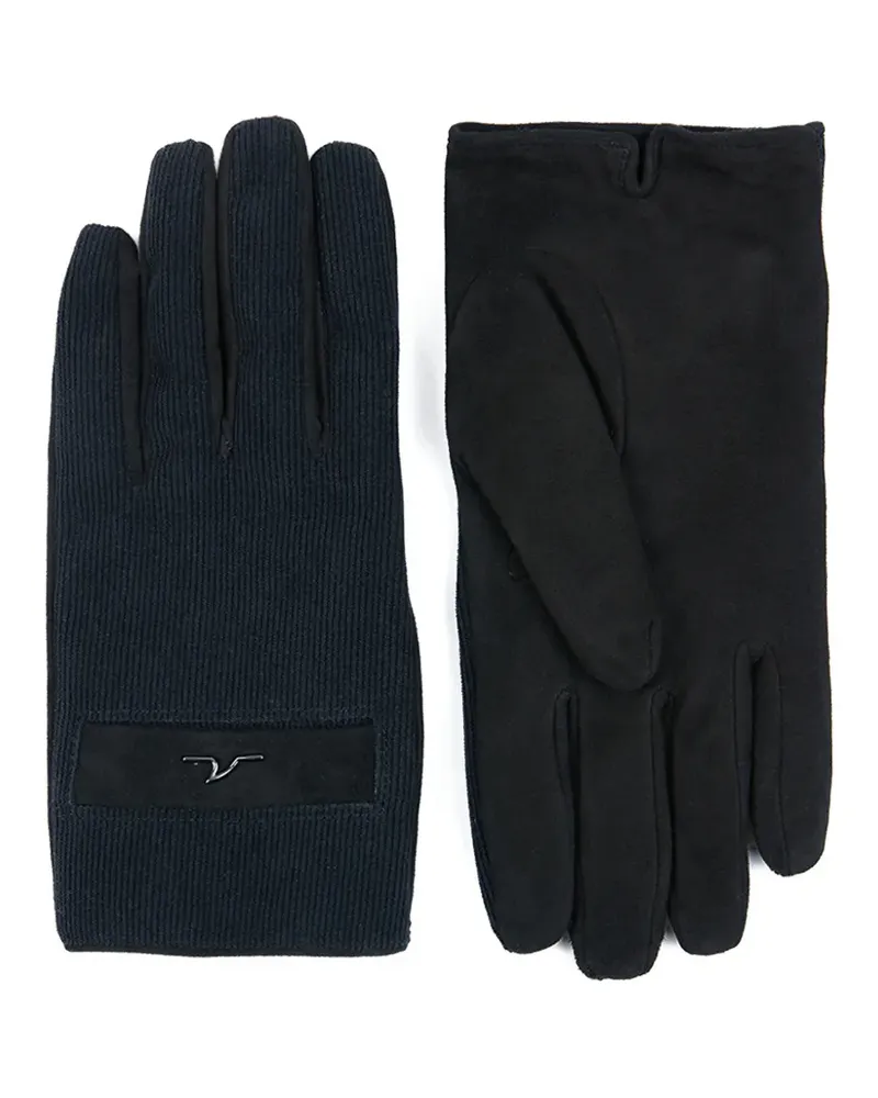 Paul & Shark corduroy gloves - Schwarz Schwarz