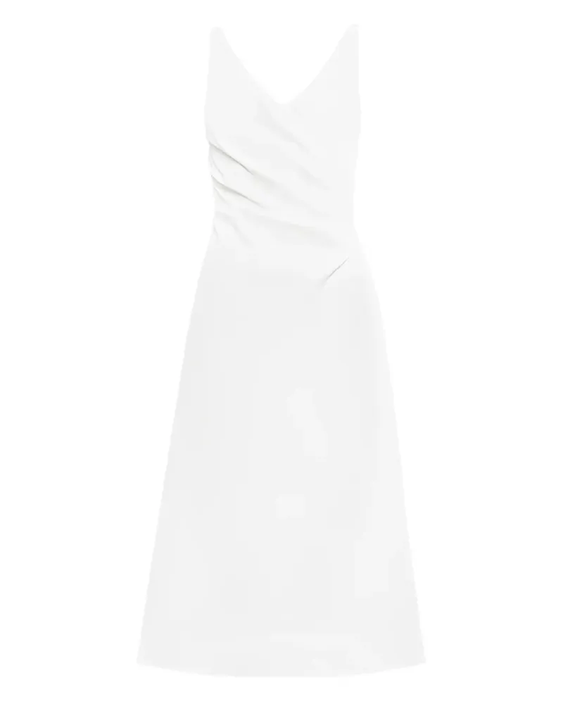 Ermanno Scervino Midikleid mit Falten - Weiß Weiß