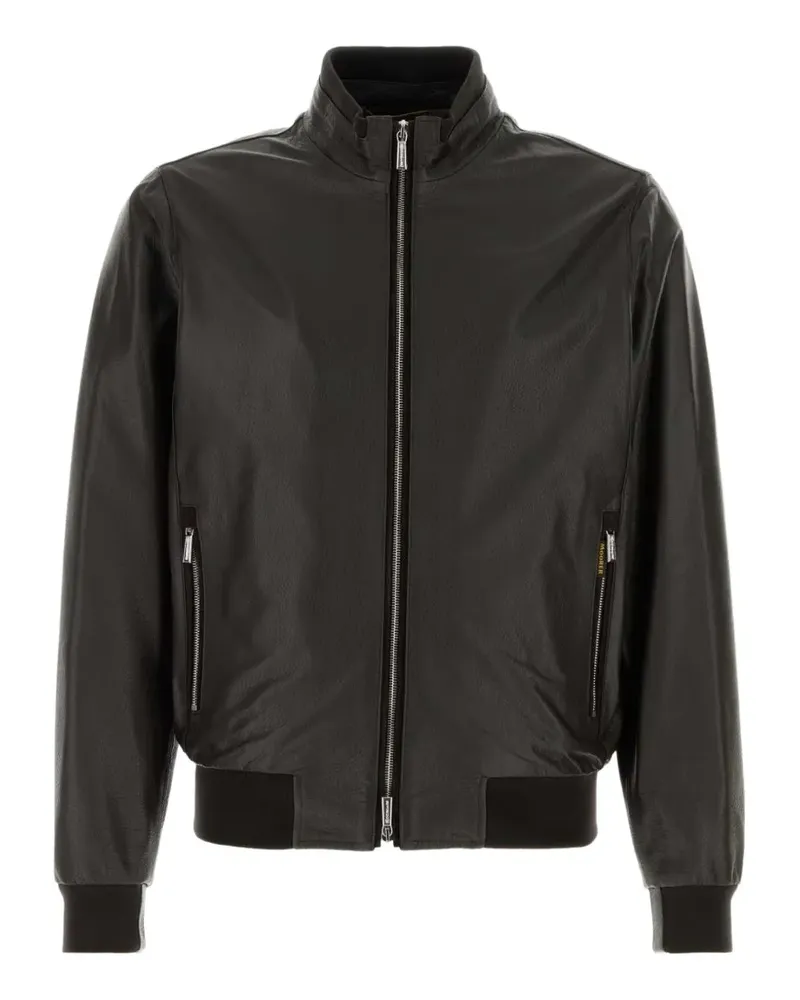 MOORER zip up bomber jacket - Schwarz Schwarz