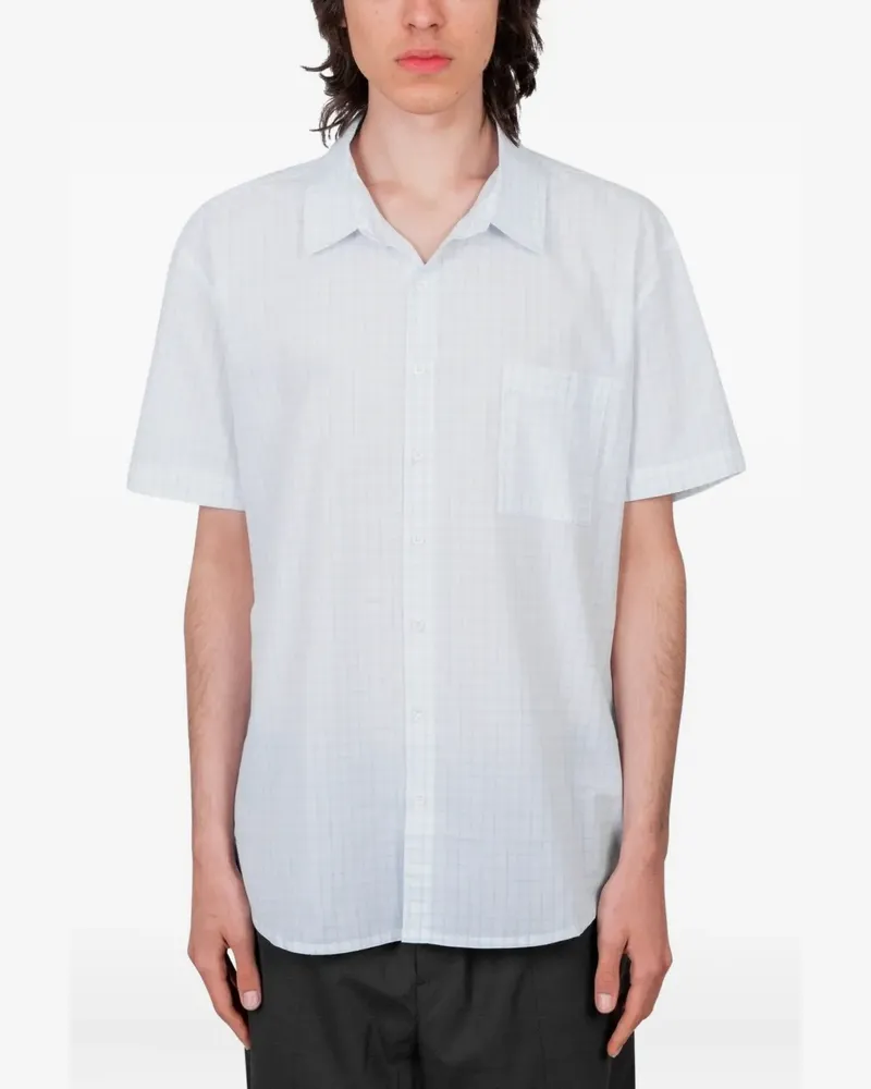Paloma Wool grid-pattern short-sleeve shirt - Blau Blau