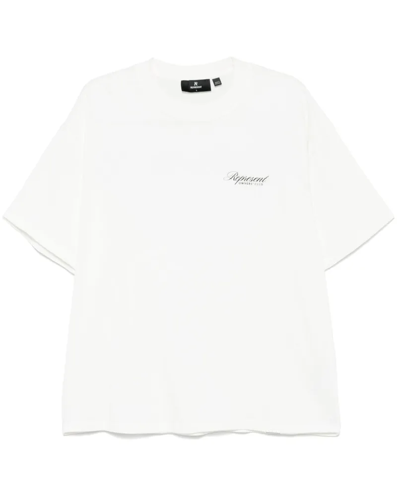 REPRESENT Owners Club Script T-Shirt - Weiß Weiß