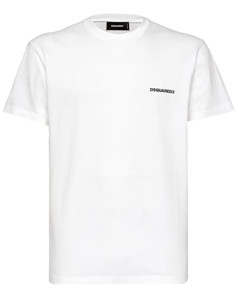 Dsquared2 T-Shirt mit Landkarten-Print - Weiß Weiß
