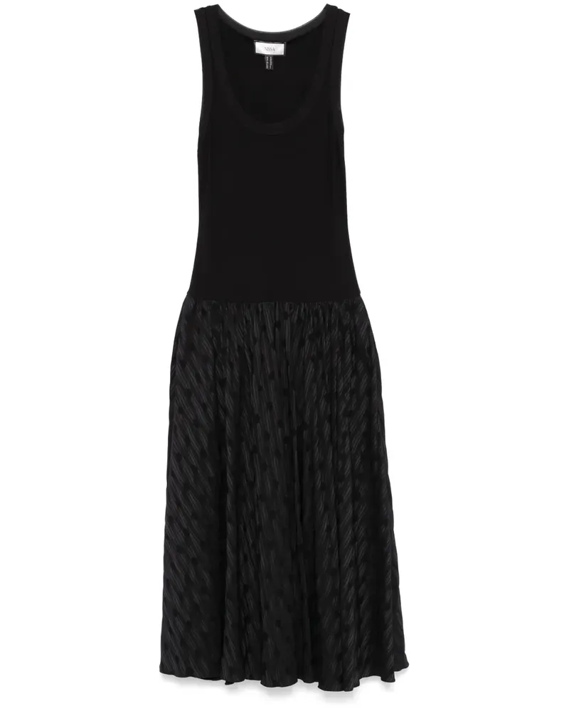 NISSA Maxikleid mit tiefer Taille - Schwarz Schwarz