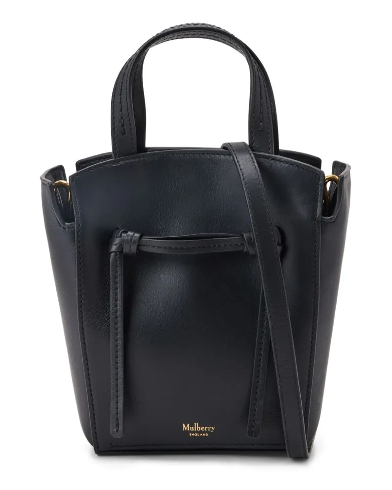 Mulberry Clovelly Mini-Tasche aus Leder Schwarz