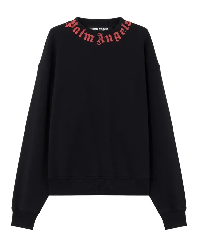 Palm Angels Sweatshirt mit Logo - Schwarz Schwarz
