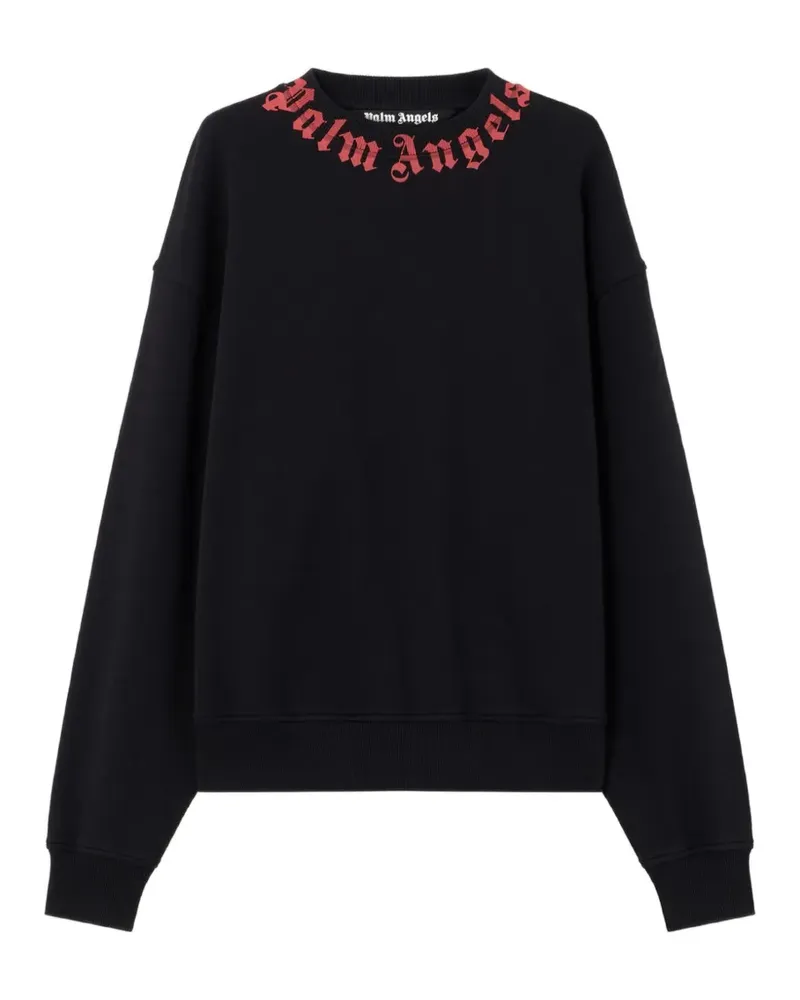 Palm Angels Sweatshirt mit Logo - Schwarz Schwarz