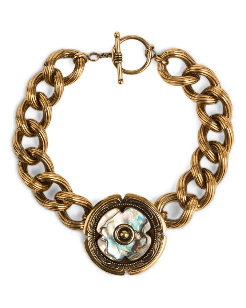 Etro Halskette mit Blumenmotiv - Gold Gold