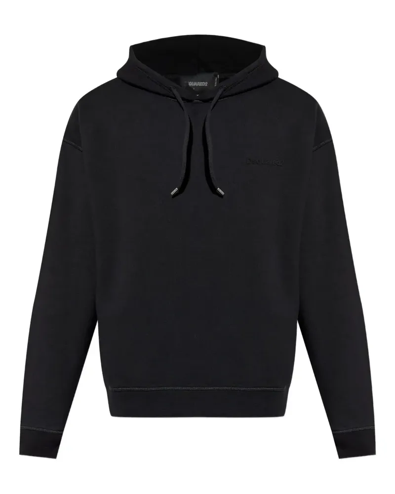 Dsquared2 Hoodie mit Logo-Stickerei - Schwarz Schwarz