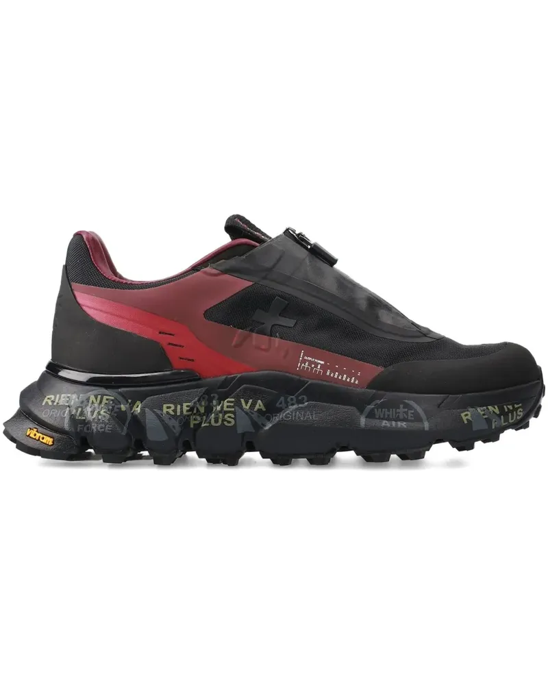 Premiata Sciliard Sneakers mit Reißverschluss - Schwarz Schwarz