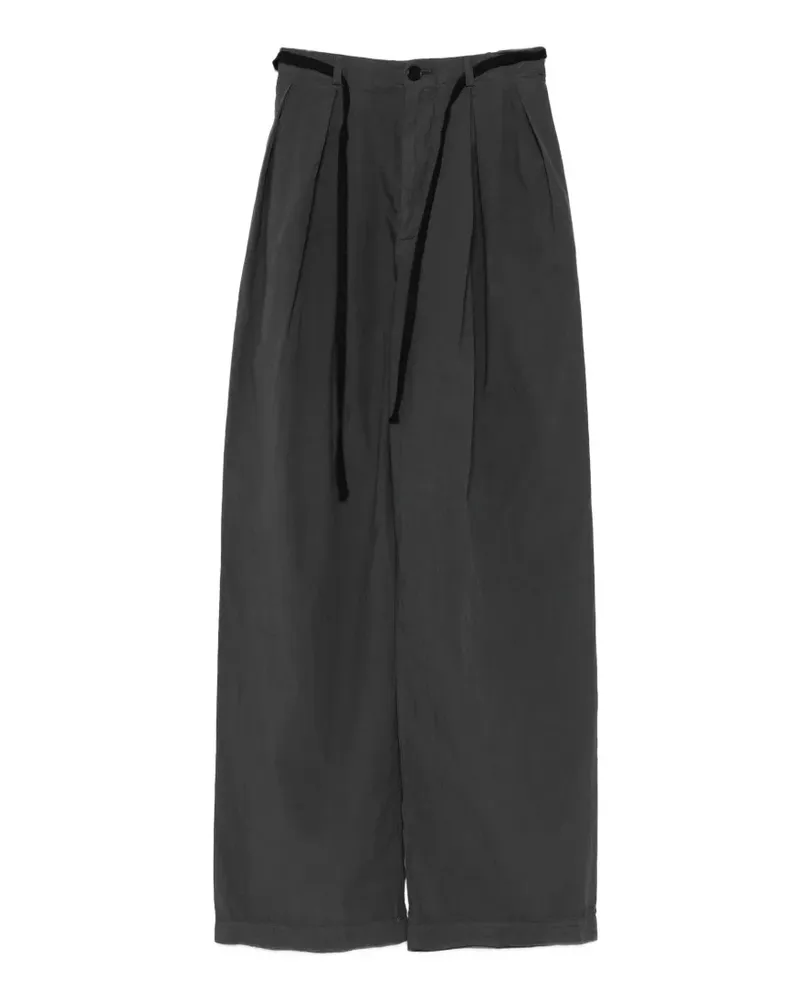 BARENA pleated rope-belt trousers - Grau Grau