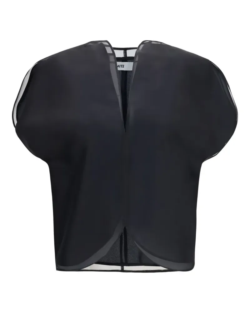 KHAITE Briar silk blouse - Schwarz Schwarz