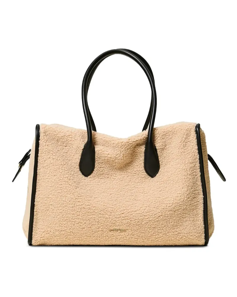 Twin-Set Tote Bag mit Paspelierung - Nude Nude