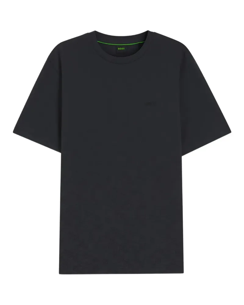 HUGO BOSS Poloshirt aus Piqué mit durchgehendem Print - Blau Blau