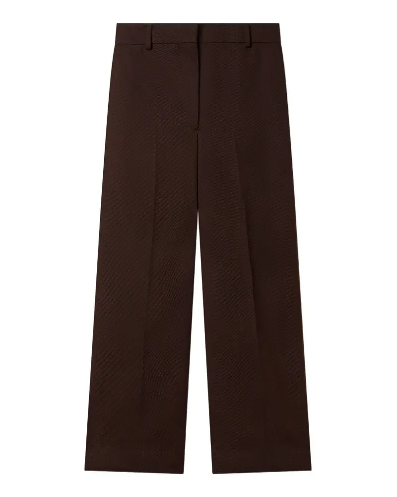 Stella McCartney Hose aus Woll-Twill - Braun Braun