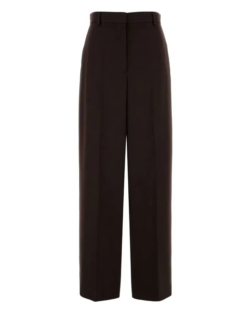 Stella McCartney Hose aus Woll-Twill - Braun Braun