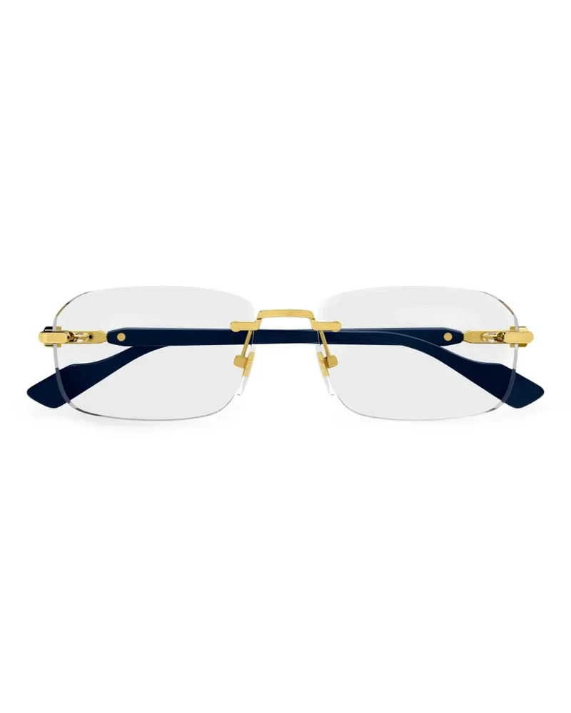 Gucci Brille mit Logo - Gold Gold