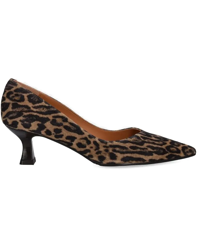 Billi Bi Pumps mit Leoparden-Print - Braun Braun