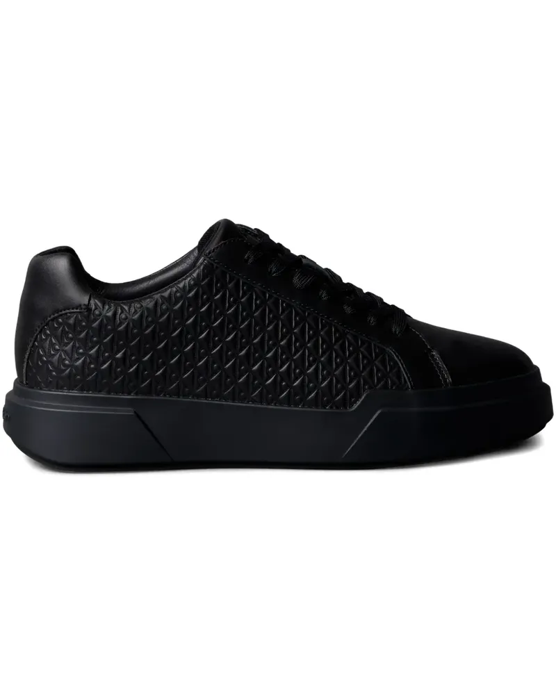 Calvin Klein Strukturierte Sneakers - Schwarz Schwarz